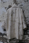 Mutedance 24 Autumn and Winter Loose Scarf Wool Silk Flower Dye Jacket MD-MD24FW29-hoary